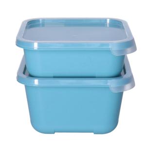 Vershoudbakjes nestbaar - 5 delig - BPA vrij - meal prep - 5x diverse maten - Blauw