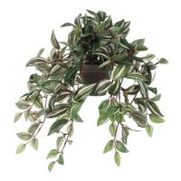 Kunstplant mica tradescantia hangend groen | 4 stuks