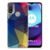 Motorola Moto E20 | E40 | TPU Hoesje | Polygon Dark