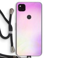 Flow mist pastel: Pixel 4a 5G Transparant Hoesje met koord Flow mist pastel: Pixel 4a 5G Transparant Hoesje met koord