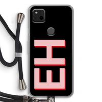 Monogram: Pixel 4a Transparant Hoesje met koord