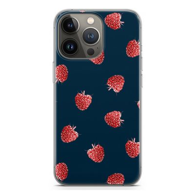Framboosjes: iPhone 13 Pro Transparant Hoesje