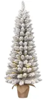 Black Box Trees Gerlos - kunstkerstboom met verlichting 36x75cm wit, groen