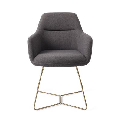 Jesper Home Kinko eetkamerstoel Shadow beehive gold