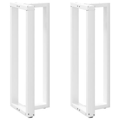Bartafelpoten 2 st T-vormig 40x35x(110-111) cm staal wit