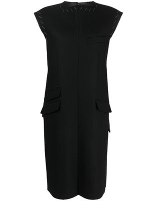 Maison Margiela robe Work-in-progress en laine - Noir