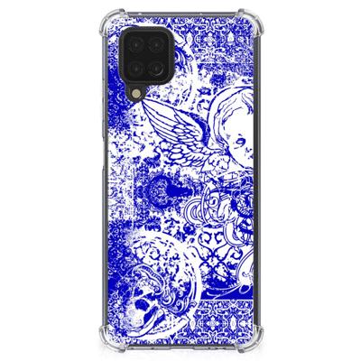 Extreme Case Samsung Galaxy A12 Angel Skull Blauw Extreme Case Samsung Galaxy A12 Angel Skull Blauw