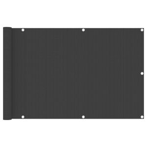 VidaXL Balkonscherm 90x300 cm hdpe antracietkleurig