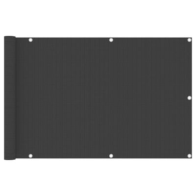 VidaXL Balkonscherm 90x300 cm hdpe antracietkleurig