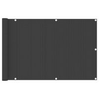 VidaXL Balkonscherm 90x300 cm hdpe antracietkleurig