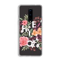Hello in flowers: OnePlus 8 Transparant Hoesje