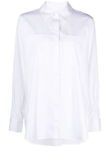 DKNY chemise à col italien - Blanc