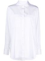 DKNY chemise à col italien - Blanc