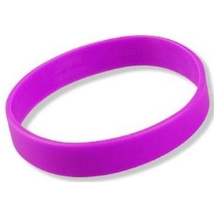 Siliconen armband neon paars   -