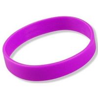 Siliconen armband neon paars   - - thumbnail