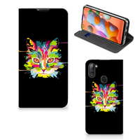 Samsung Galaxy M11 | A11 Magnet Case Cat Color