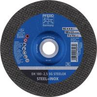 PFERD TOOLS EH 180-2,5 SG STEELOX 61323223 Doorslijpschijf gebogen 180 mm 25 stuk(s) RVS, Staal