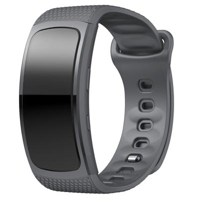 Siliconen polsband horloge band voor Samsung Gear Fit2 SM-R360 polsband maat: 126-175mm (grijs)