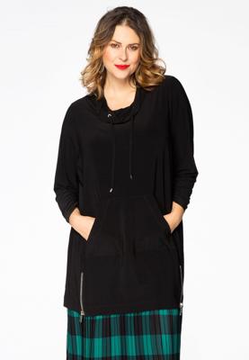 Yoek Shirt met col | Zwart | Maat 58/60