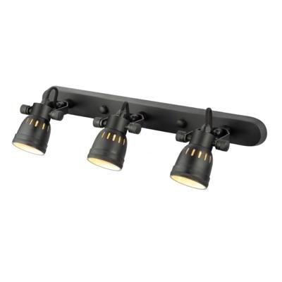 Opbouwspot Indigo Triple Antiek Zwart