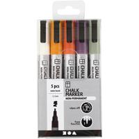 Creativ Company Krijt markers pastelkleuren, 5st.
