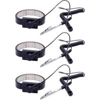 Quadrios ESD-armband Zwart Drukknop 10 mm