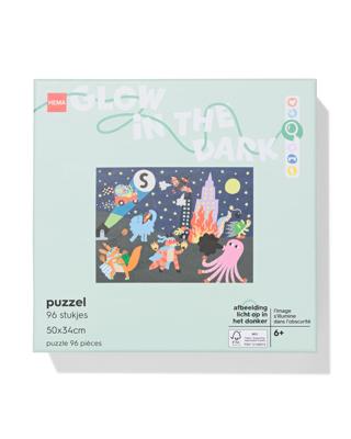 HEMA Puzzel 50x34cm Glow In The Dark 96 Stukjes