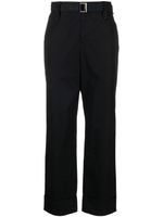 sacai pantalon ample à taille ceinturée - Noir