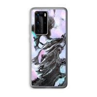 Pastel zwart: Huawei P40 Pro Transparant Hoesje