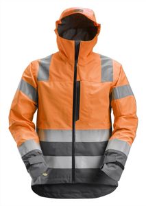 Snickers 1330 AllroundWork High-Vis Waterproof Shell Jack Klasse 3