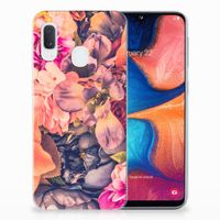 Samsung Galaxy A20e TPU Case Bosje Bloemen - thumbnail