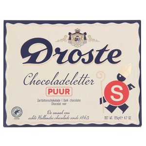 Droste - Chocolade Letter Puur "S" - 135g