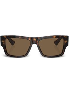 Dolce & Gabbana Eyewear lunettes de soleil carrée à effet écailles de tortue - Vert