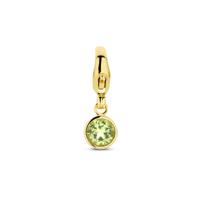 14K Geelgouden Slotbedel Augustus Geboortesteen 15x5mm