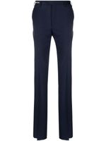 Corneliani pantalon en laine vierge à coupe slim - Bleu