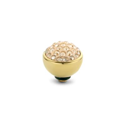 Melano Twisted Shiny Steentje Light Colorado Topaz | Goud