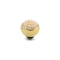 Melano Twisted Shiny Steentje Light Colorado Topaz | Goud