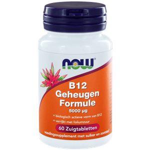 NOW Vitamine B12 geheugenformule 5000 mcg (60 zuigtabl)