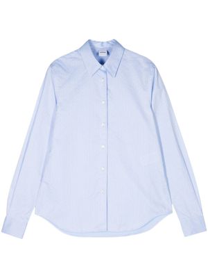ASPESI Katoenen overhemd met krijtstreep - Blauw