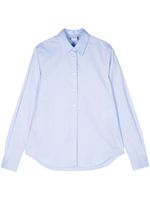 ASPESI Katoenen overhemd met krijtstreep - Blauw - thumbnail