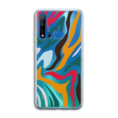 Colored Zebra: Huawei P20 Lite (2019) Transparant Hoesje