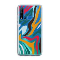 Colored Zebra: Huawei P20 Lite (2019) Transparant Hoesje Colored Zebra: Huawei P20 Lite (2019) Transparant Hoesje