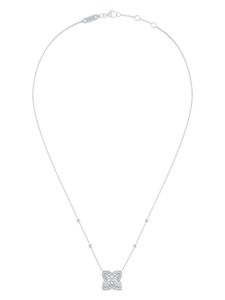 DE BEERS collier Enchanted Lotus à pendentif en or blanc 18ct pavé de diamants - Argent