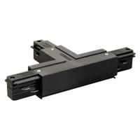 SLV 3-faseT-Connector 1 aarde rechts zwart - 145640