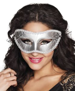 Oogmasker Gabriella zilver