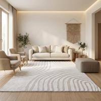 Vloerkleed Pigment - Wit Grijs 280x200cm - Polypropyleen - Dekbed-Discounter.nl