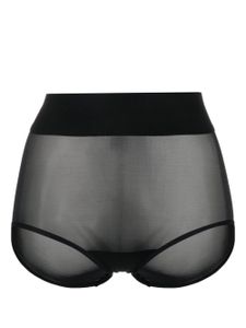 Wolford culotte semi-transparente à taille élastiquée - Noir