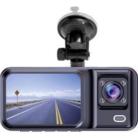 Denver CCT-2500 Dashcam Kijkhoek horizontaal (max.): 120 ° 5 V Dualcamera, G-sensor, Automatische start, Microfoon