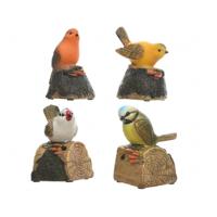 Decoris Vogel polyresin l7.5-w6-h10cm