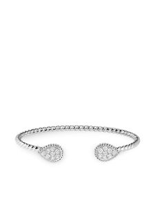 Boucheron bracelet torque Serpent Boheme 2 S en or blanc 18ct à ornements en diamant - Argent